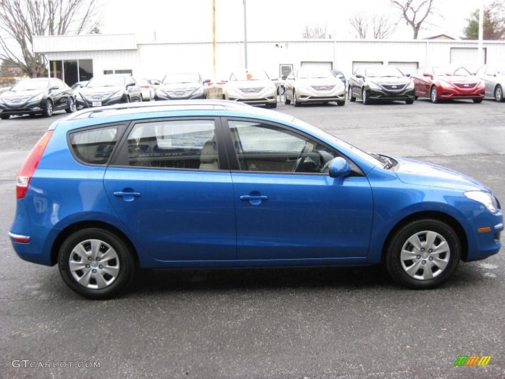Vivid Blue 2011 Hyundai Elantra Touring GLS Exterior Photo #42319215