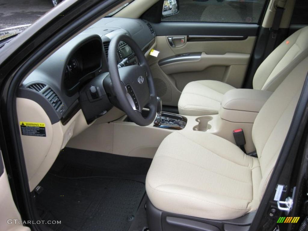 Beige Interior 2011 Hyundai Santa Fe GLS AWD Photo #42319779