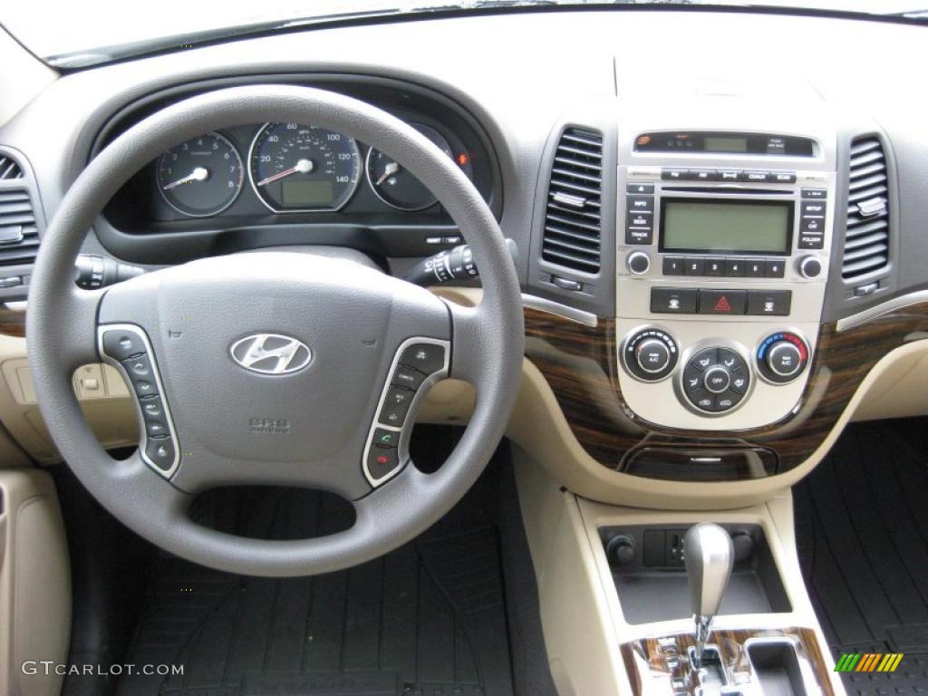 2011 Hyundai Santa Fe GLS AWD Beige Dashboard Photo #42319967
