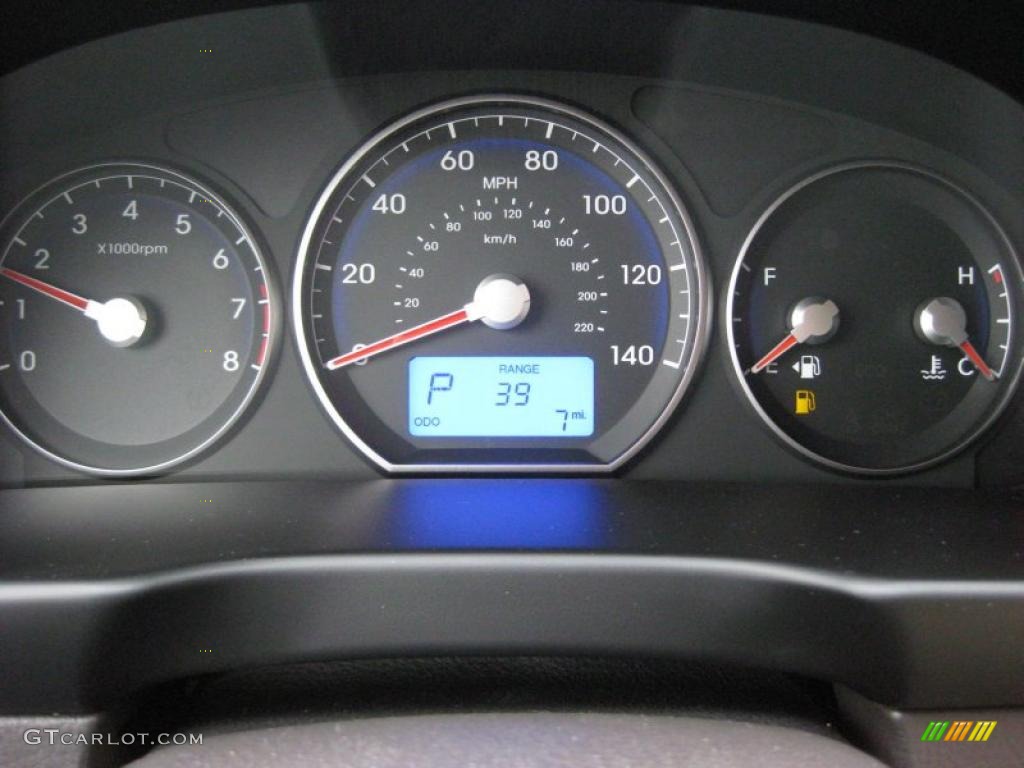 2011 Hyundai Santa Fe GLS AWD Gauges Photo #42320019