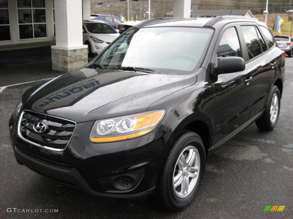 Phantom Black Metallic 2011 Hyundai Santa Fe GLS AWD Exterior Photo #42320047