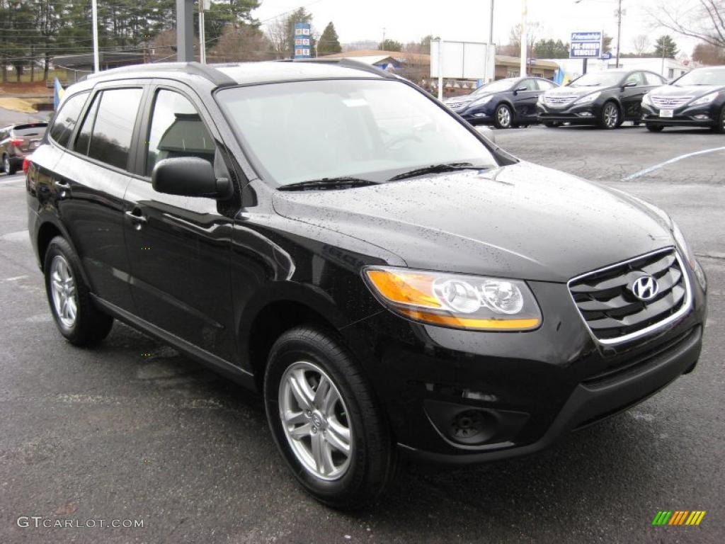 Phantom Black Metallic 2011 Hyundai Santa Fe GLS AWD Exterior Photo #42320083