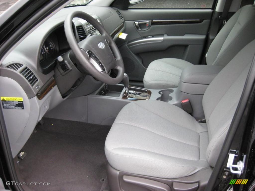 Gray Interior 2011 Hyundai Santa Fe GLS AWD Photo #42320200