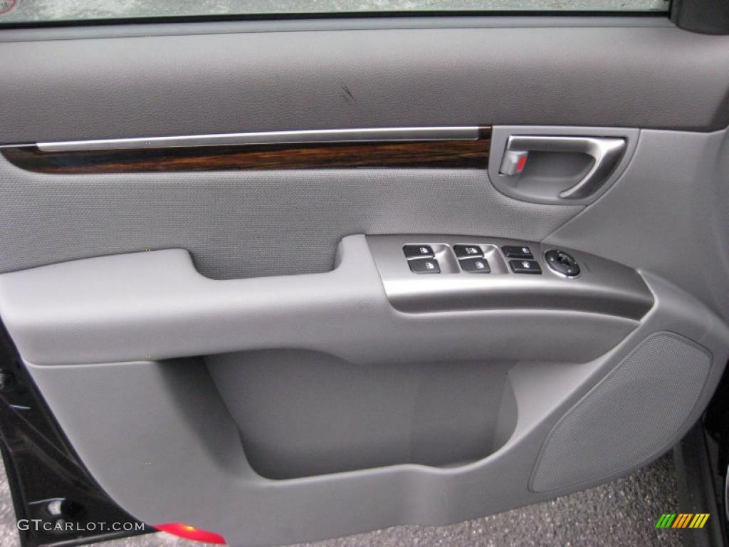 2011 Hyundai Santa Fe GLS AWD Gray Door Panel Photo #42320231