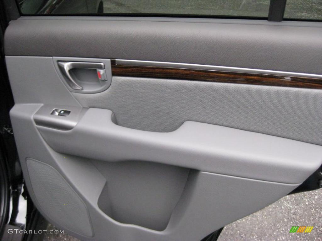 2011 Hyundai Santa Fe GLS AWD Gray Door Panel Photo #42320367