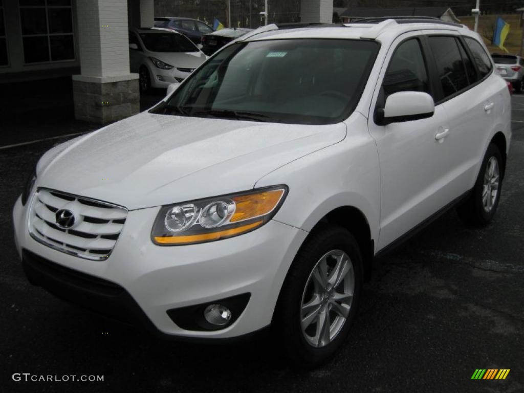 Frost White Pearl 2011 Hyundai Santa Fe SE AWD Exterior Photo #42320467