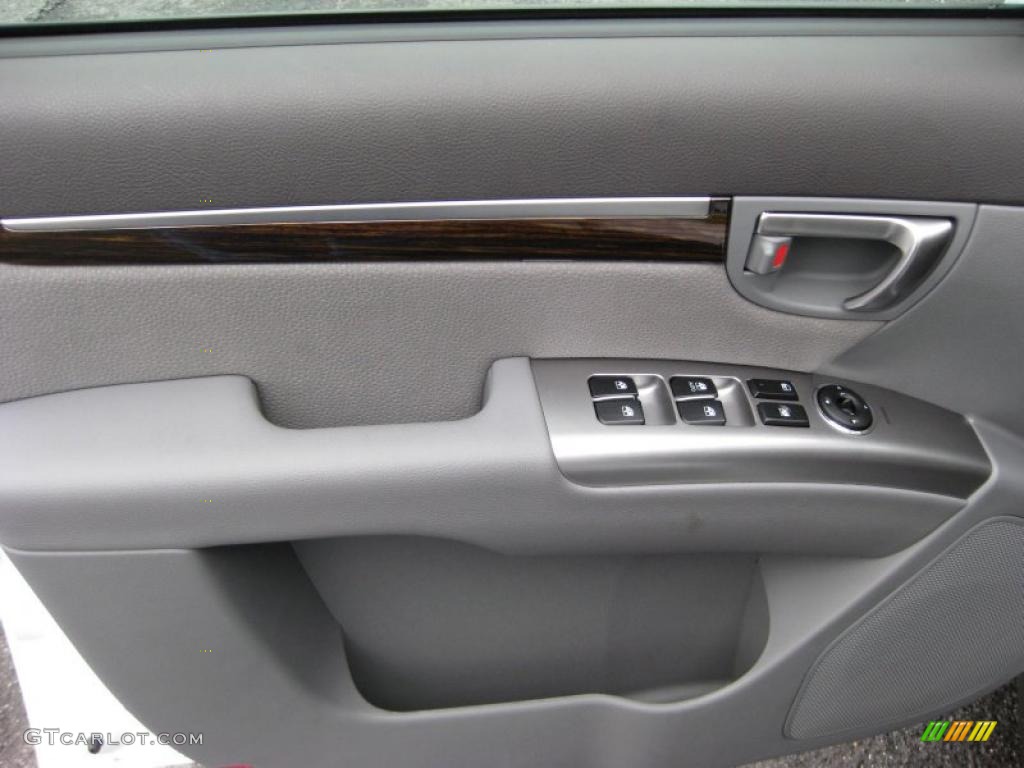 2011 Hyundai Santa Fe SE AWD Gray Door Panel Photo #42320661
