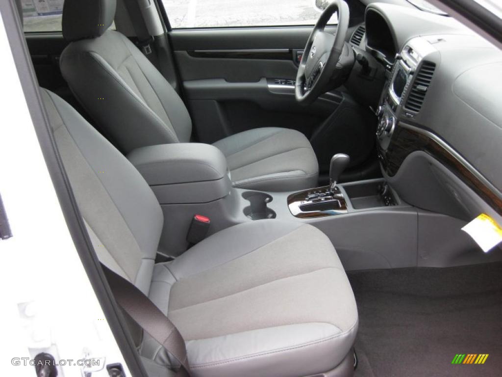 Gray Interior 2011 Hyundai Santa Fe SE AWD Photo #42320719