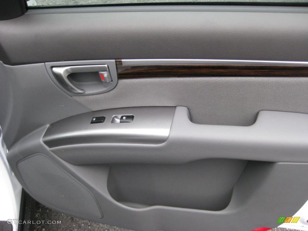 2011 Hyundai Santa Fe SE AWD Gray Door Panel Photo #42320751