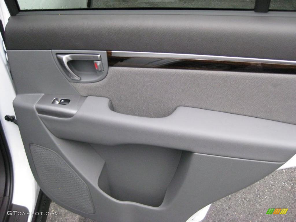 2011 Hyundai Santa Fe SE AWD Gray Door Panel Photo #42320795