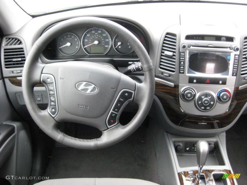 2011 Hyundai Santa Fe SE AWD Gray Dashboard Photo #42320811