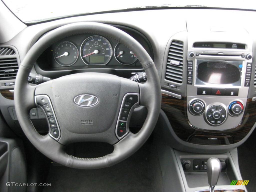 2011 Hyundai Santa Fe SE AWD Gray Dashboard Photo #42320827