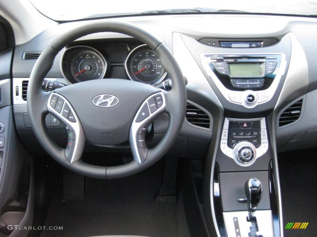 2011 Hyundai Elantra Limited Gray Dashboard Photo #42321259