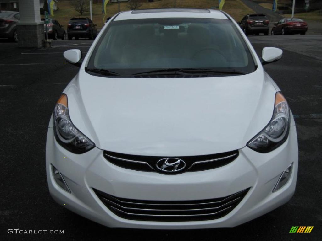 Pearl White 2011 Hyundai Elantra Limited Exterior Photo #42321383