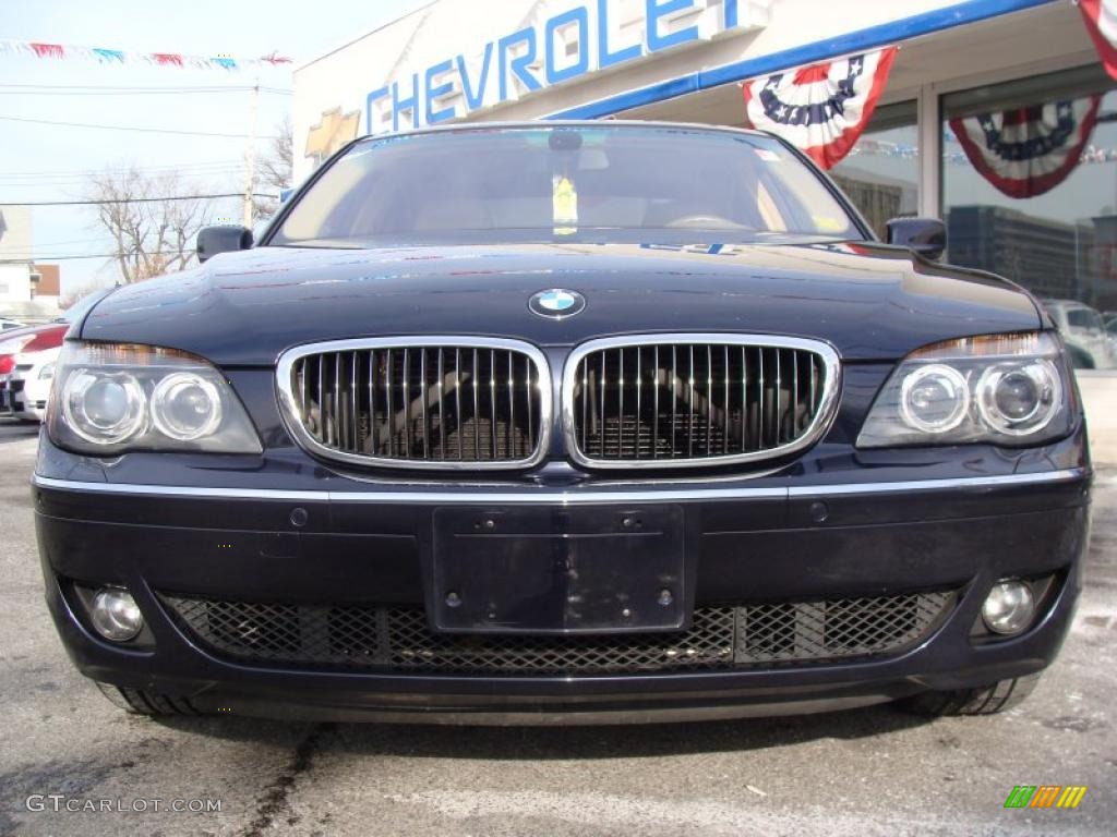 2006 7 Series 750i Sedan - Monaco Blue Metallic / Dark Beige/Beige III photo #2