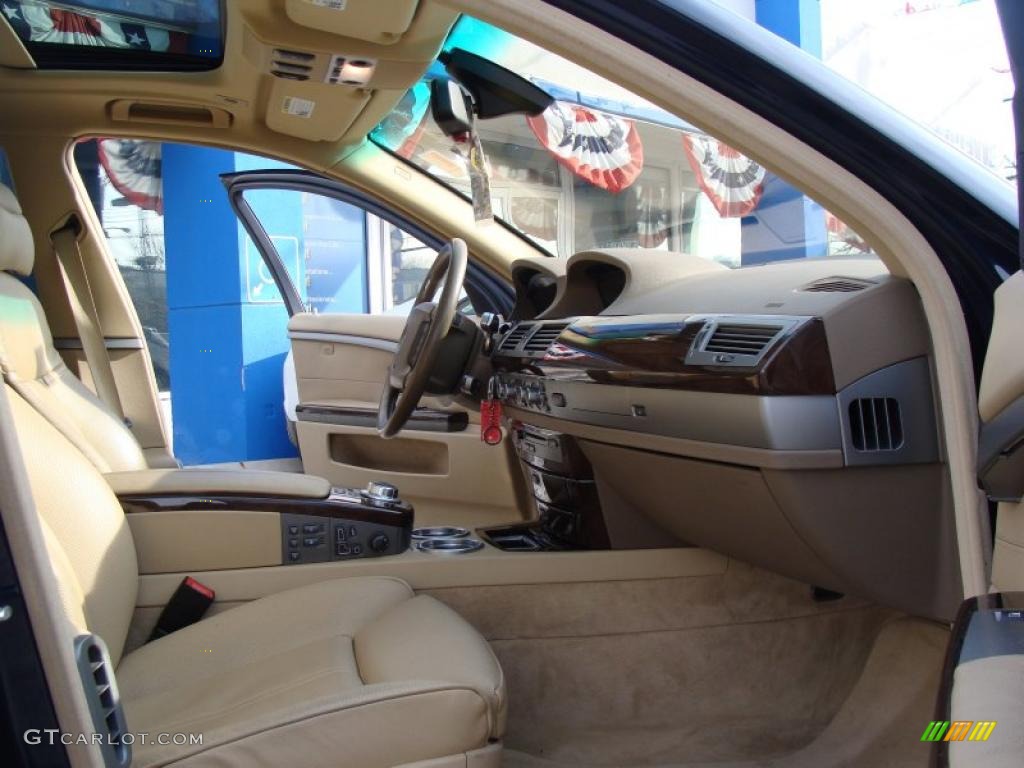 2006 7 Series 750i Sedan - Monaco Blue Metallic / Dark Beige/Beige III photo #9