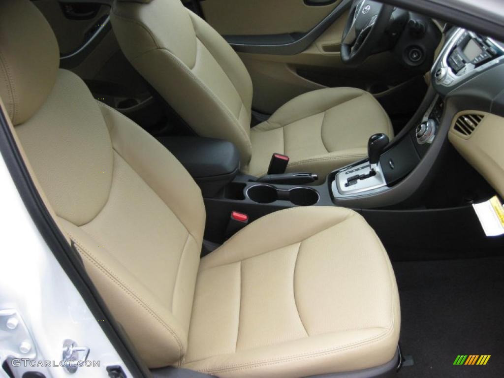 Beige Interior 2011 Hyundai Elantra Limited Photo #42321623