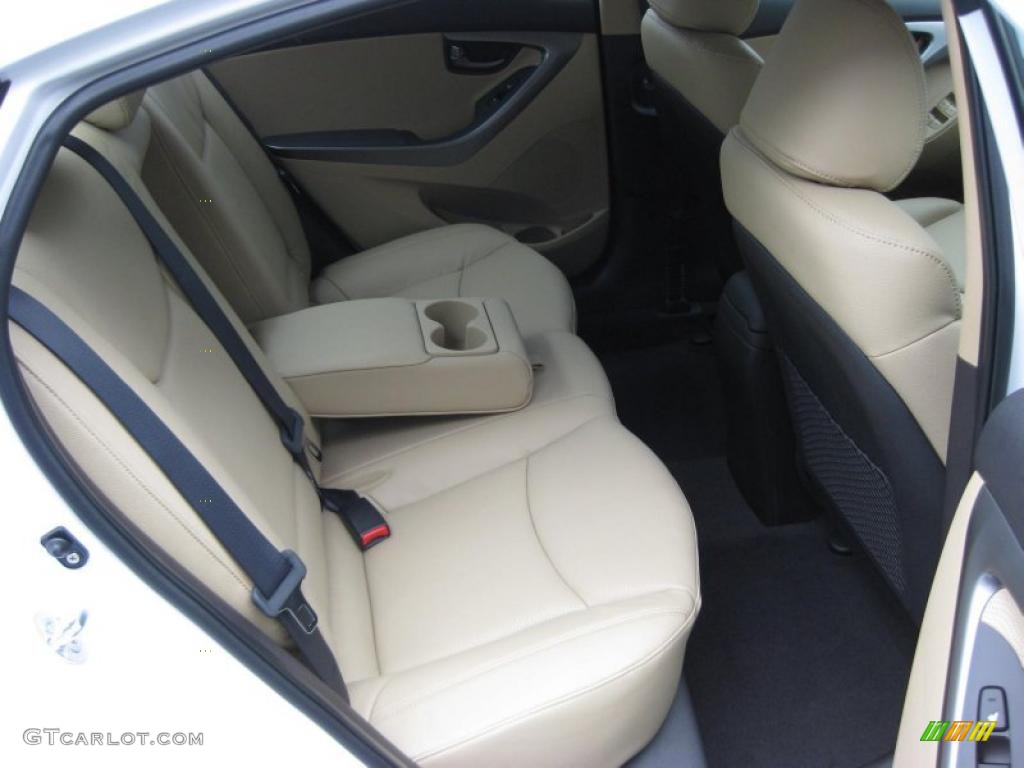 Beige Interior 2011 Hyundai Elantra Limited Photo #42321663
