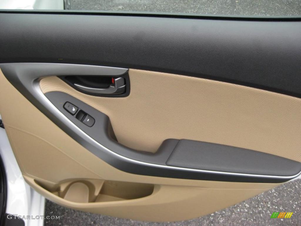 2011 Hyundai Elantra Limited Beige Door Panel Photo #42321691