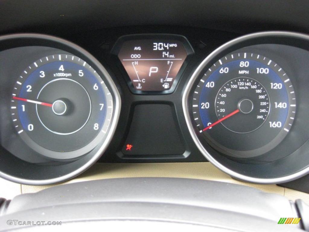 2011 Hyundai Elantra Limited Gauges Photo #42321763