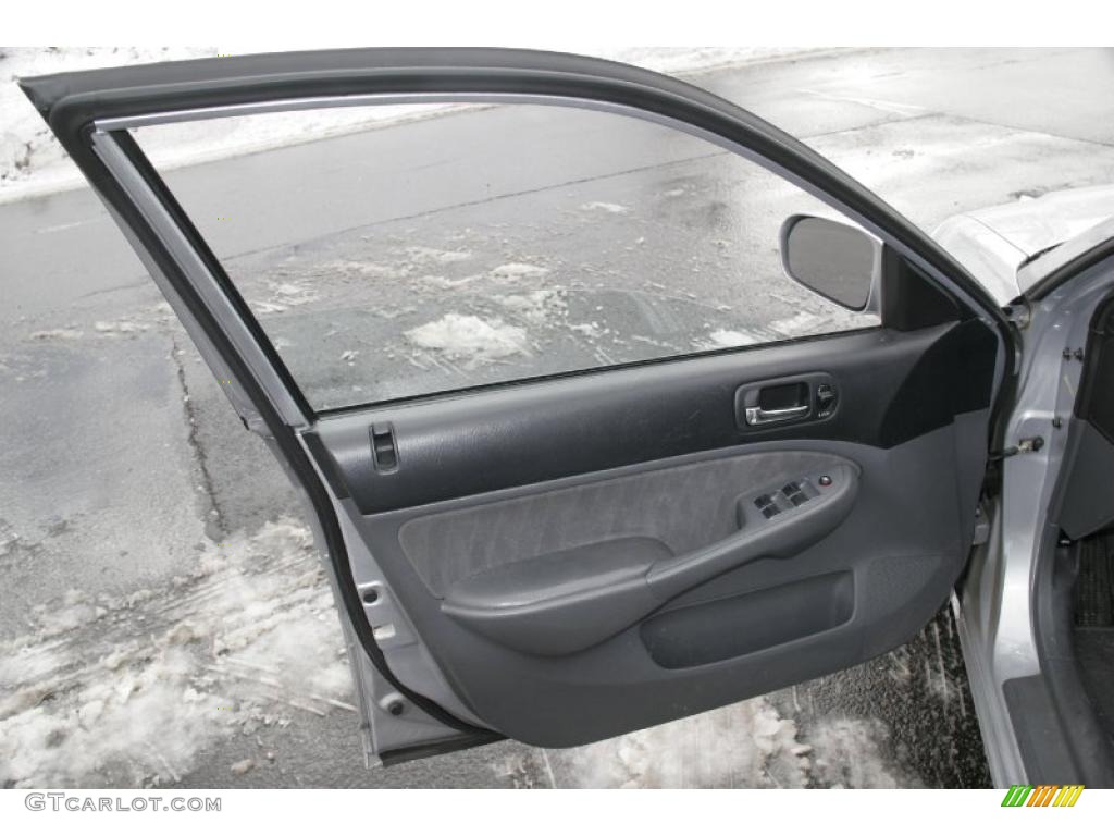 2004 Honda Civic EX Sedan Gray Door Panel Photo #42321799