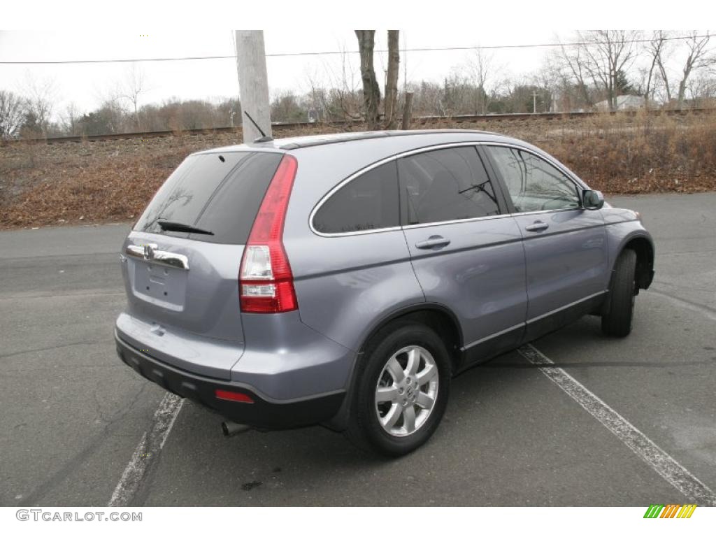 2008 CR-V EX-L 4WD - Glacier Blue Metallic / Gray photo #5