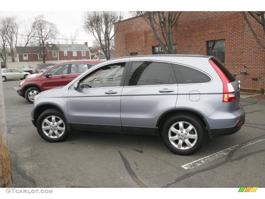2008 CR-V EX-L 4WD - Glacier Blue Metallic / Gray photo #9