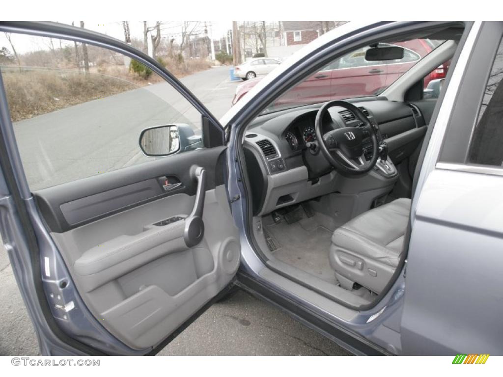 2008 CR-V EX-L 4WD - Glacier Blue Metallic / Gray photo #10