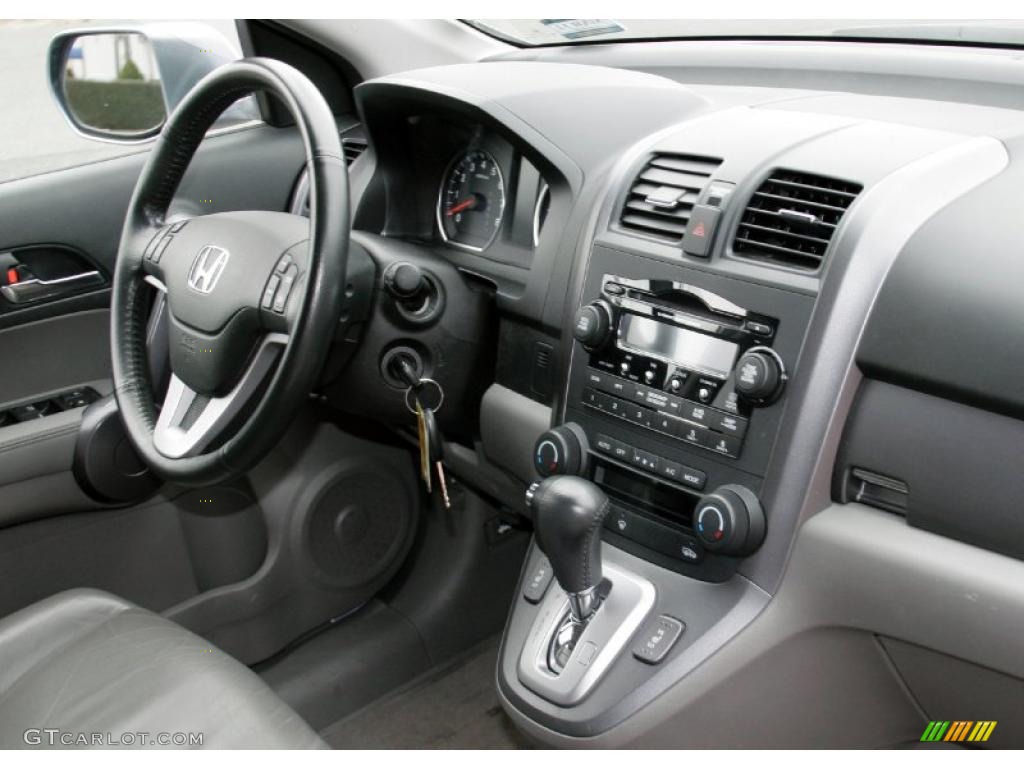 2008 CR-V EX-L 4WD - Glacier Blue Metallic / Gray photo #17