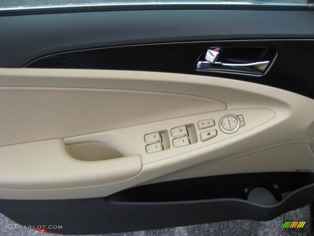 2011 Hyundai Sonata Limited 2.0T Camel Door Panel Photo #42323711