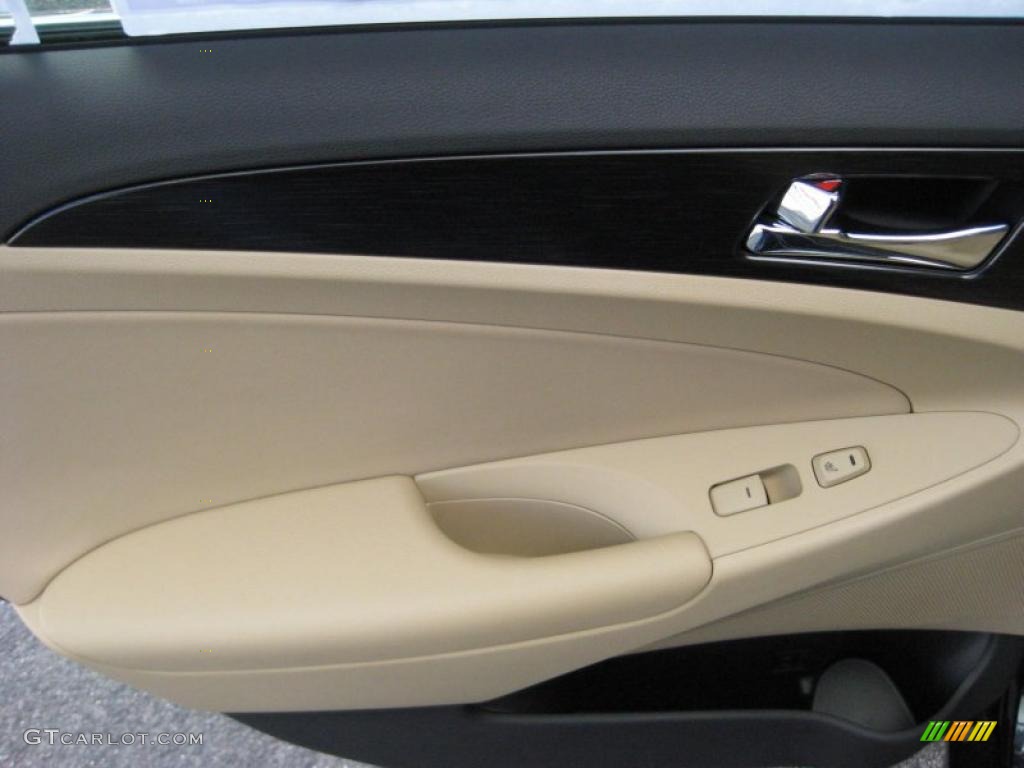 2011 Hyundai Sonata Limited 2.0T Camel Door Panel Photo #42323766