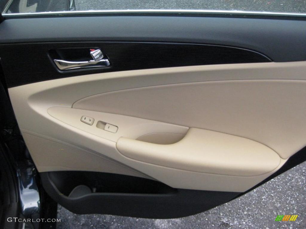 2011 Hyundai Sonata Limited 2.0T Camel Door Panel Photo #42323871
