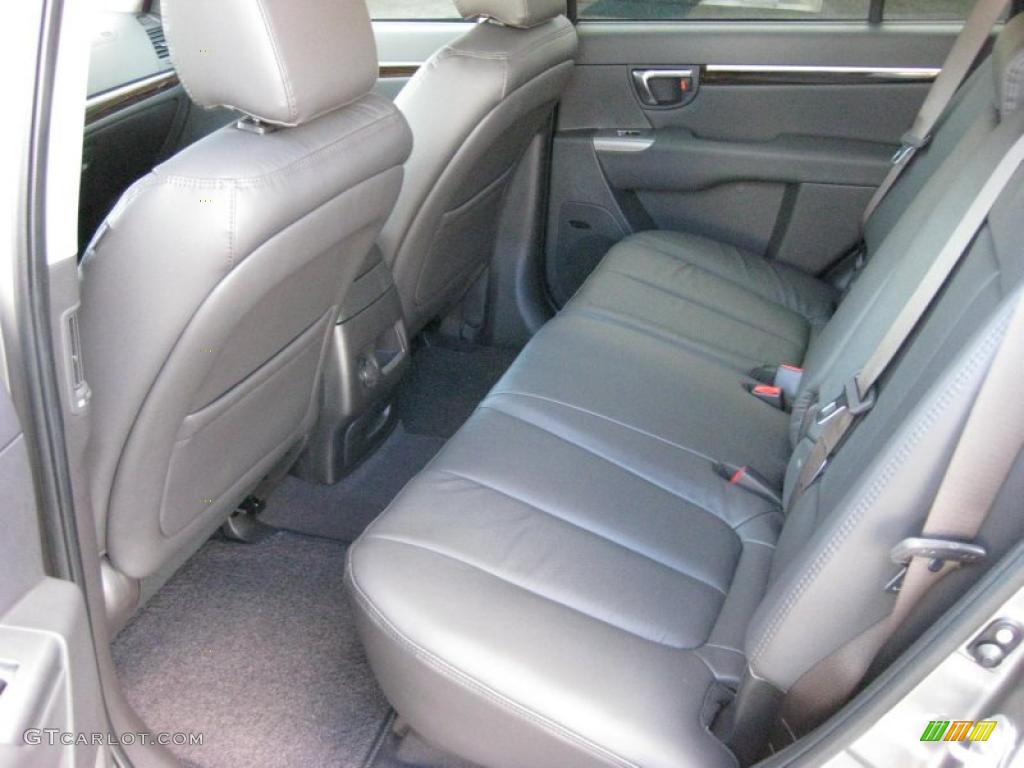 Cocoa Black Interior 2011 Hyundai Santa Fe Limited Photo #42324259