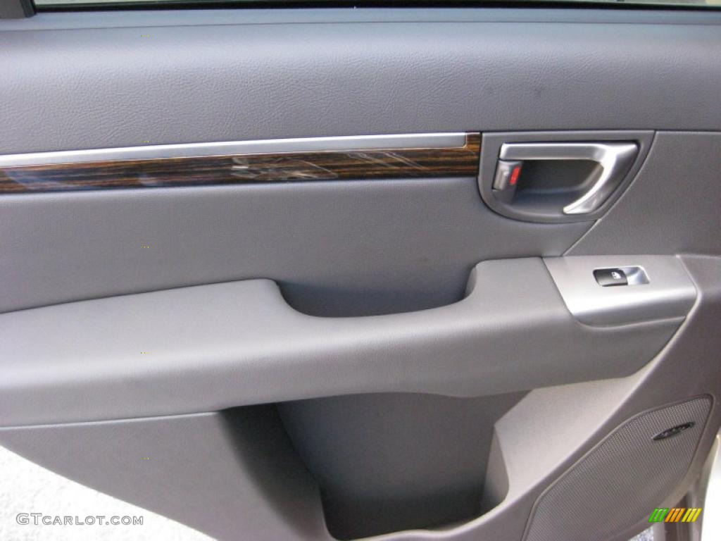 2011 Hyundai Santa Fe Limited Cocoa Black Door Panel Photo #42324303