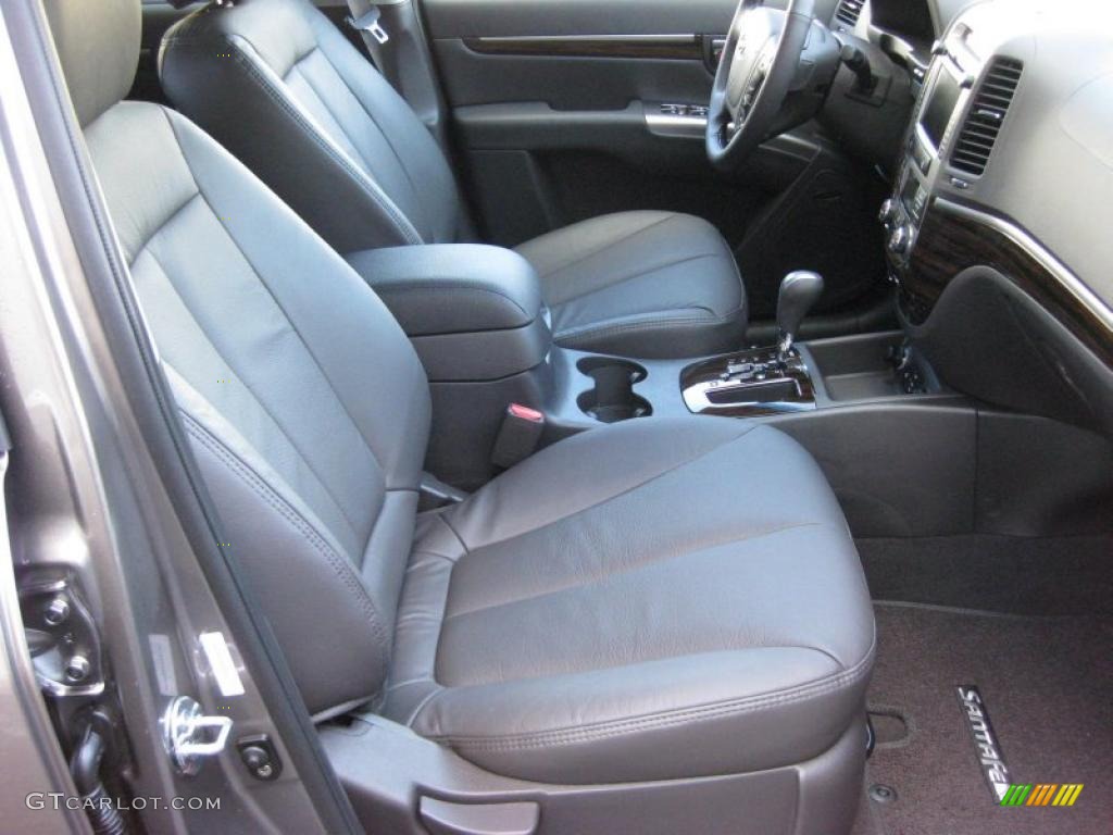 Cocoa Black Interior 2011 Hyundai Santa Fe Limited Photo #42324319