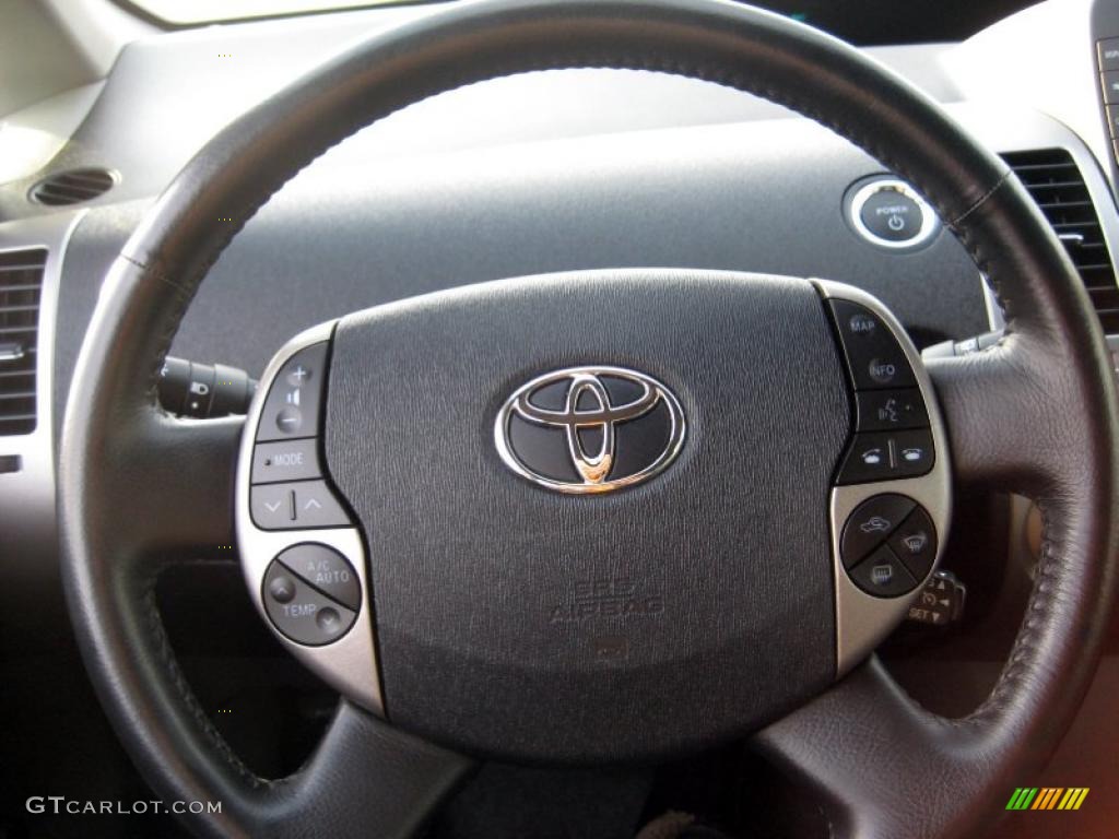2006 Toyota Prius Hybrid Gray Steering Wheel Photo #42325007