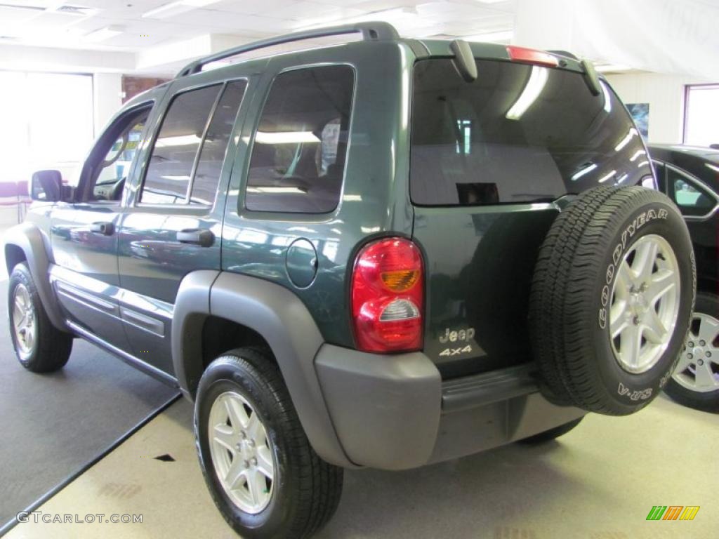 2002 Liberty Sport 4x4 - Shale Green Metallic / Taupe photo #15