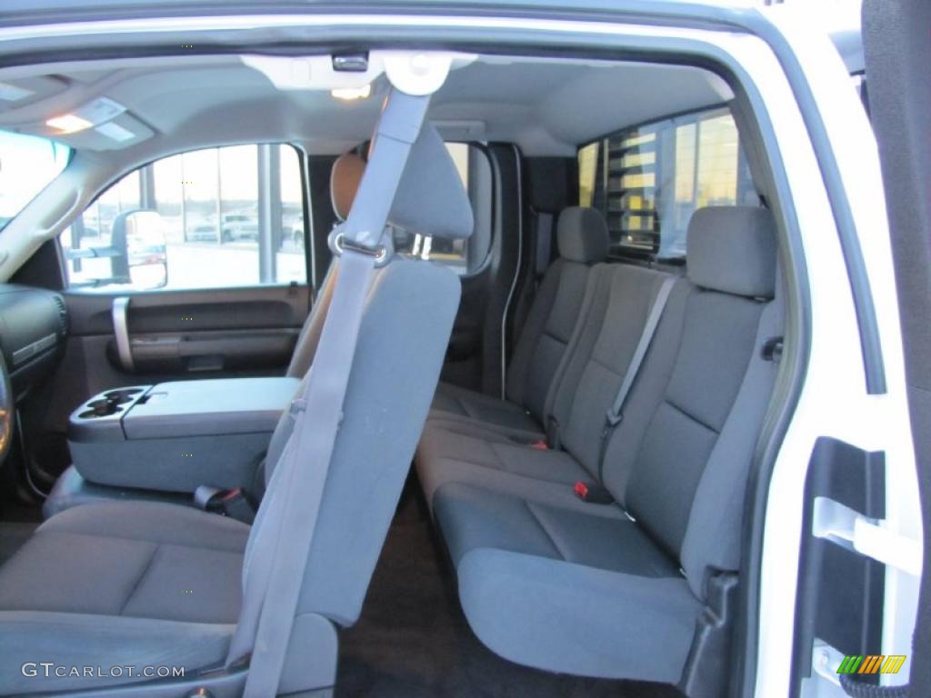 Ebony Interior 2009 Chevrolet Silverado 2500HD LT Extended Cab 4x4 Photo #42327522