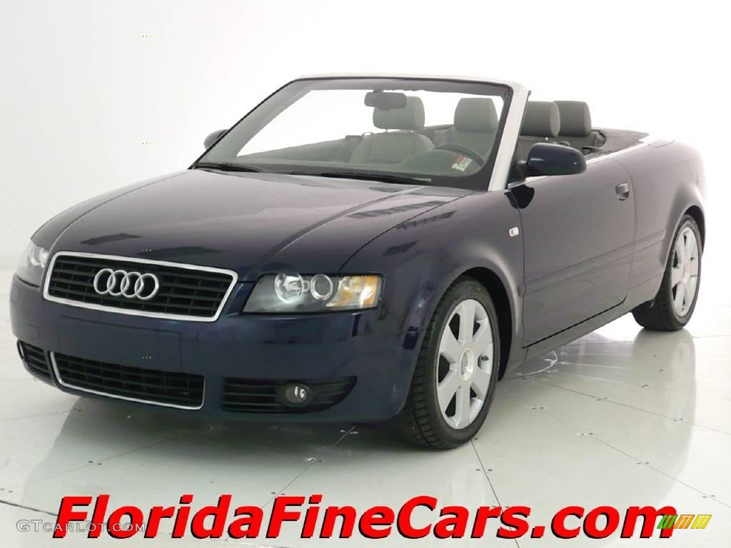 2006 A4 1.8T Cabriolet - Moro Blue Pearl Effect / Platinum photo #1