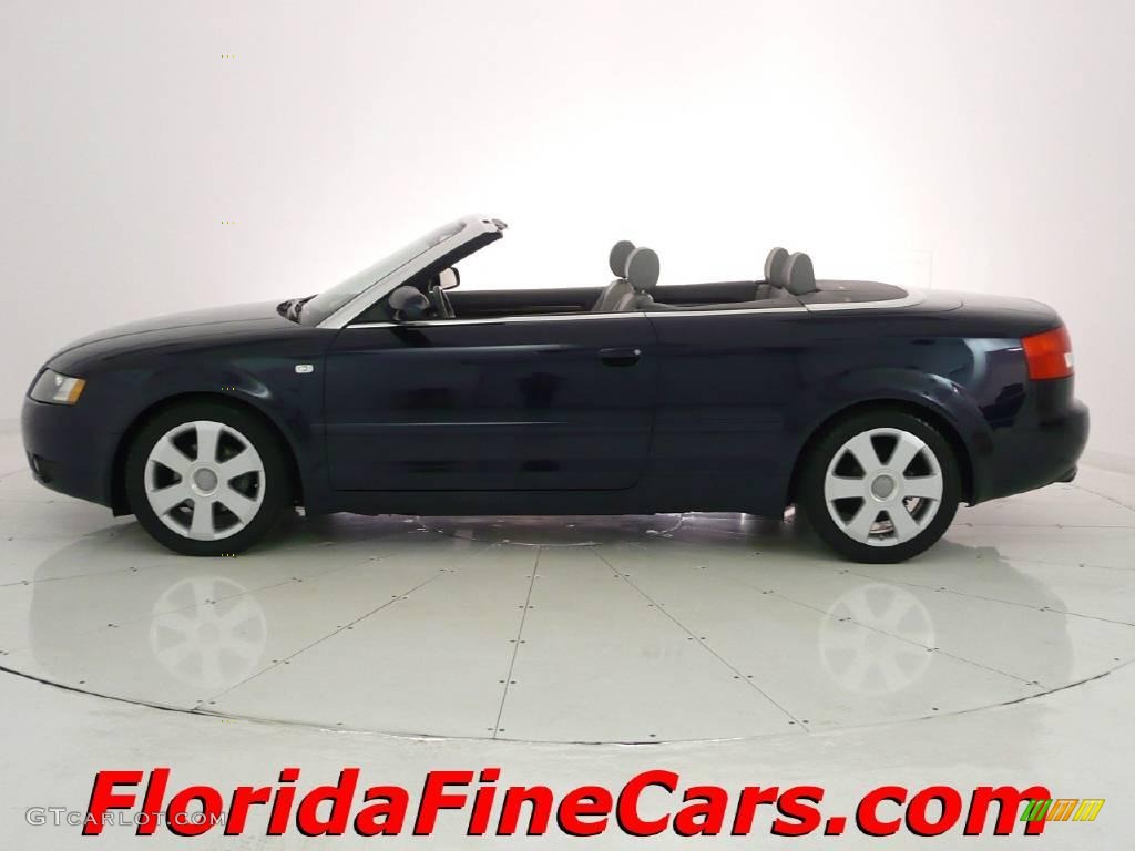 2006 A4 1.8T Cabriolet - Moro Blue Pearl Effect / Platinum photo #3