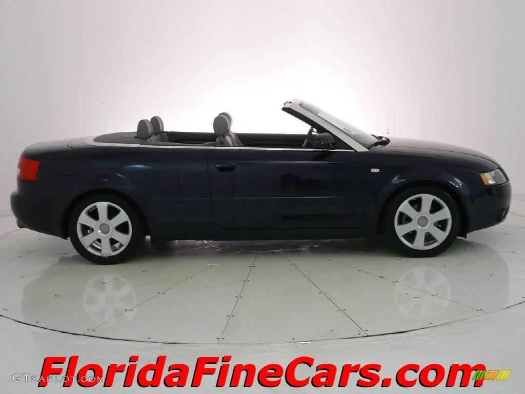 2006 A4 1.8T Cabriolet - Moro Blue Pearl Effect / Platinum photo #4