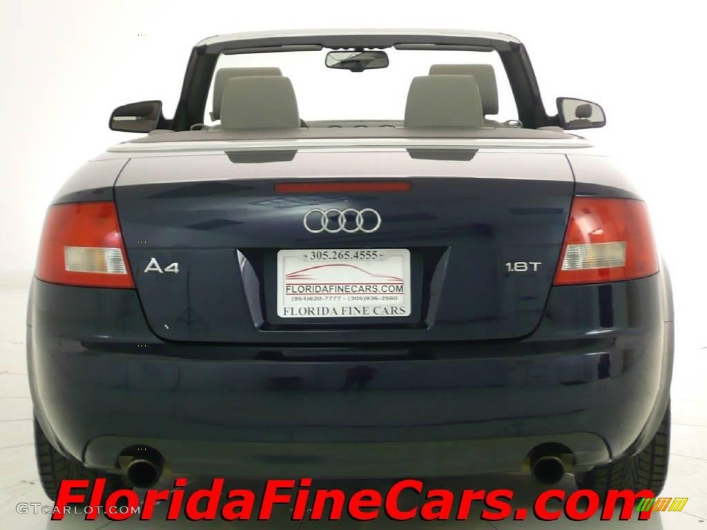2006 A4 1.8T Cabriolet - Moro Blue Pearl Effect / Platinum photo #6