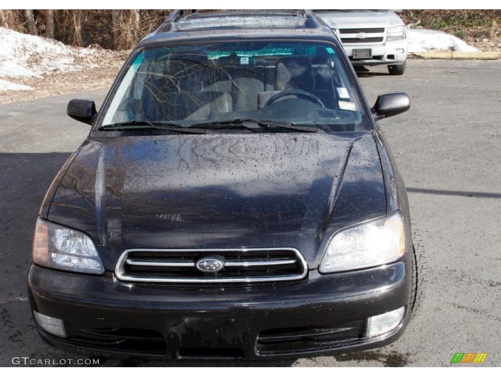 2000 Legacy GT Wagon - Black Granite Pearl / Gray photo #2