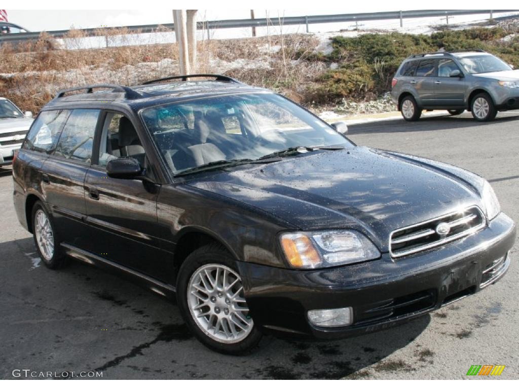 2000 Legacy GT Wagon - Black Granite Pearl / Gray photo #3