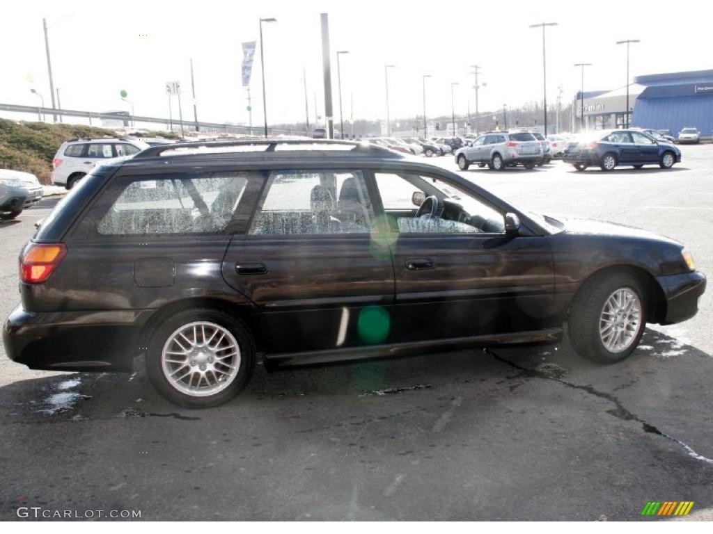 2000 Legacy GT Wagon - Black Granite Pearl / Gray photo #4