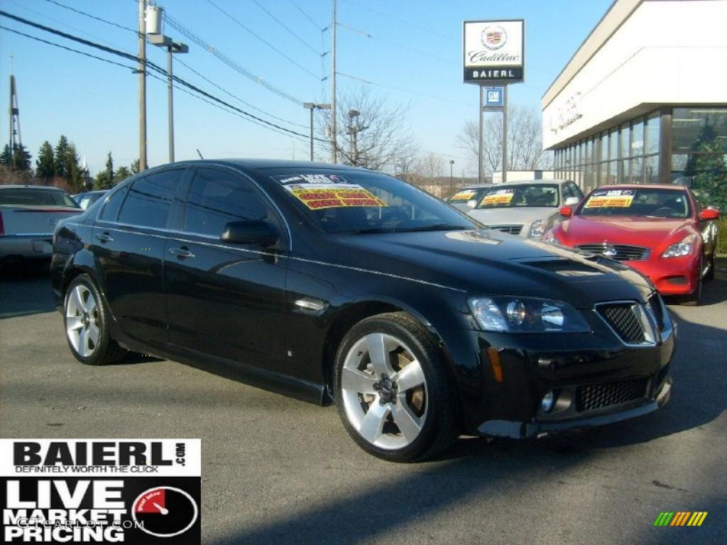 2009 G8 GT - Panther Black / Onyx photo #1