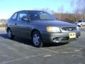 2002 Charcoal Gray Hyundai Accent GS Coupe  photo #9