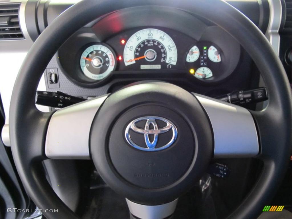 2008 Toyota FJ Cruiser Standard FJ Cruiser Model Dark Charcoal Steering Wheel Photo #42333275