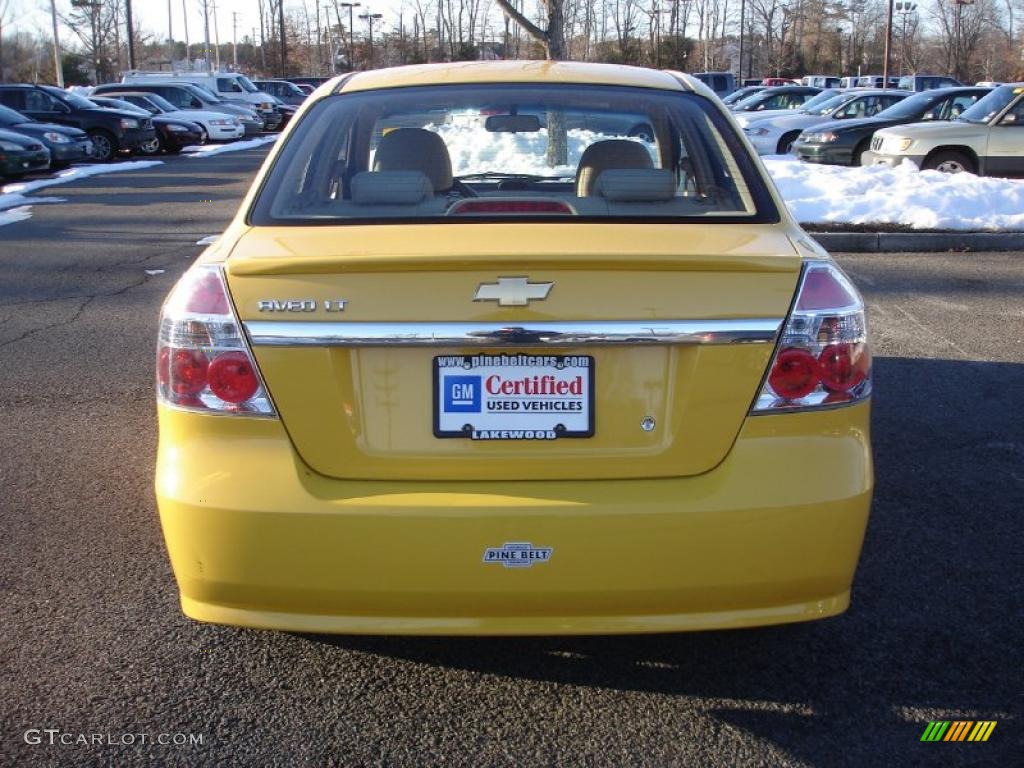 2010 Aveo LT Sedan - Summer Yellow / Neutral photo #5