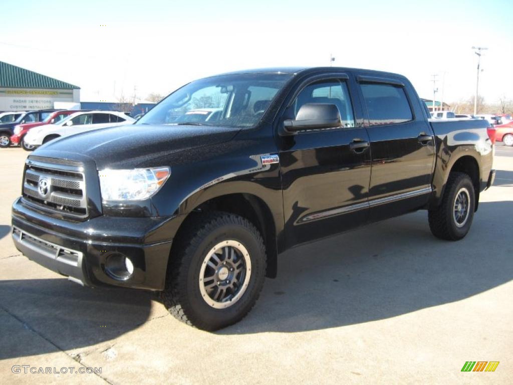 2010 Tundra TRD Rock Warrior CrewMax 4x4 - Black / Black photo #3